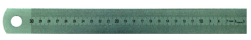 biegsam - nichtrostend mm-Teilung an Ober-&Unterkante rechts-links