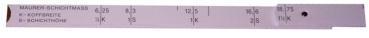 Holzgliedermaßstab 2 m - Maurerschichtmaß