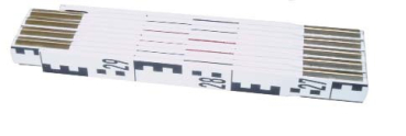 Nivelliergliedermaßstab - kurze Glieder 3m (37,7 cm)
