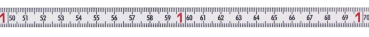 Skalenbandmaß weißlackiert links-rechts 13 mm 50 Meter