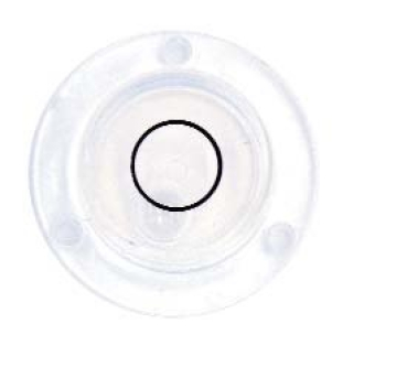 Dosenlibelle aus Acrylglas zum Aufschrauben 14mm Libelle