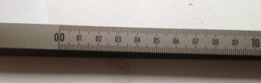 rostfreies Skalenbandmaß mit Selbstklebefolie 0,5 Meter