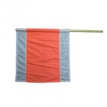 Warnflagge, 50x50 cm, weiß/orange/weiß (40 Stück)