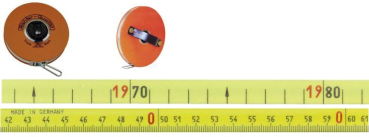 Stahlbandmaß mit Polyamid ummantelt - Metri-Polysan - Platalkapsel Typ "P" 20m