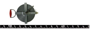 Spezialstahlbandmaß 6,5mm in Feldrahmen C-Stahl 100m