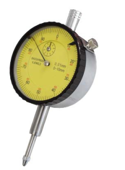 Messuhr DIN 878, stoßgeschützt, Messbereich 10 mm, Ablesung 0,01 mm