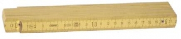 Holzgliedermaßstab - Premium  2m (CE)
