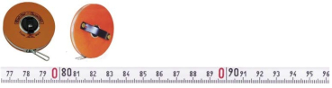 Stahlbandmaß 10mm weißlackiert Platalkapsel 50m