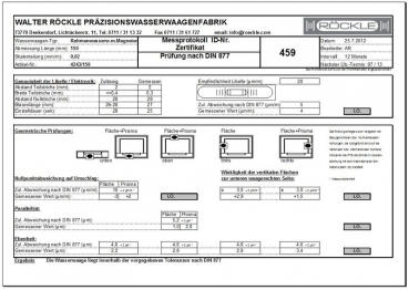 Horizontalwasserwaage  160 mm 0,04 mm/m