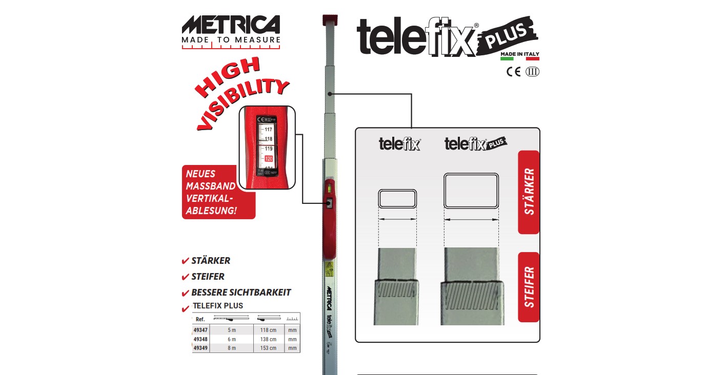 Exakta Messwerkzeuge - Telefix, Messfix, Teleskopmaßstab