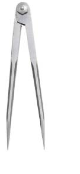 Spitzzirkel mit Nietscharnier DIN 6486   250 mm