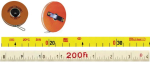Glasfaserbandmaß in Platalkapsel Typ "P" 16 mm 25 m cm/inch-Teilung